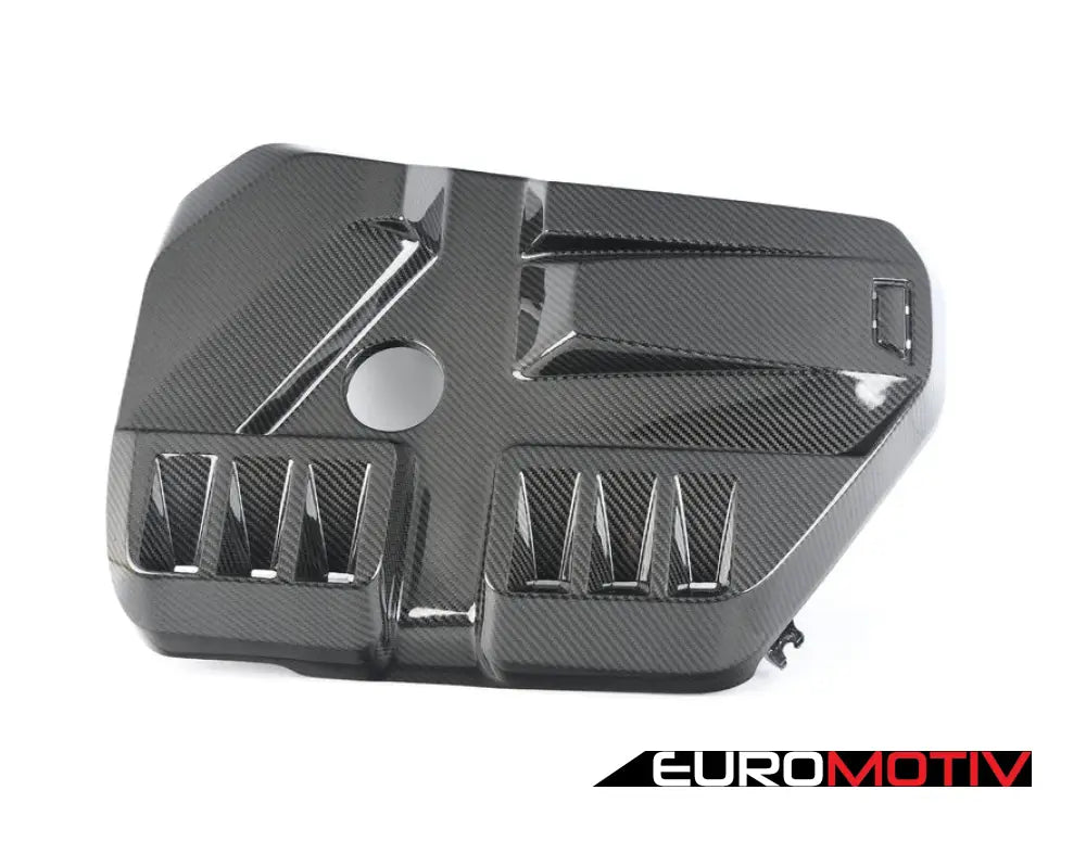 G80 G82 G87 Gloss Carbon Fiber Engine And Ecu Cover - S58