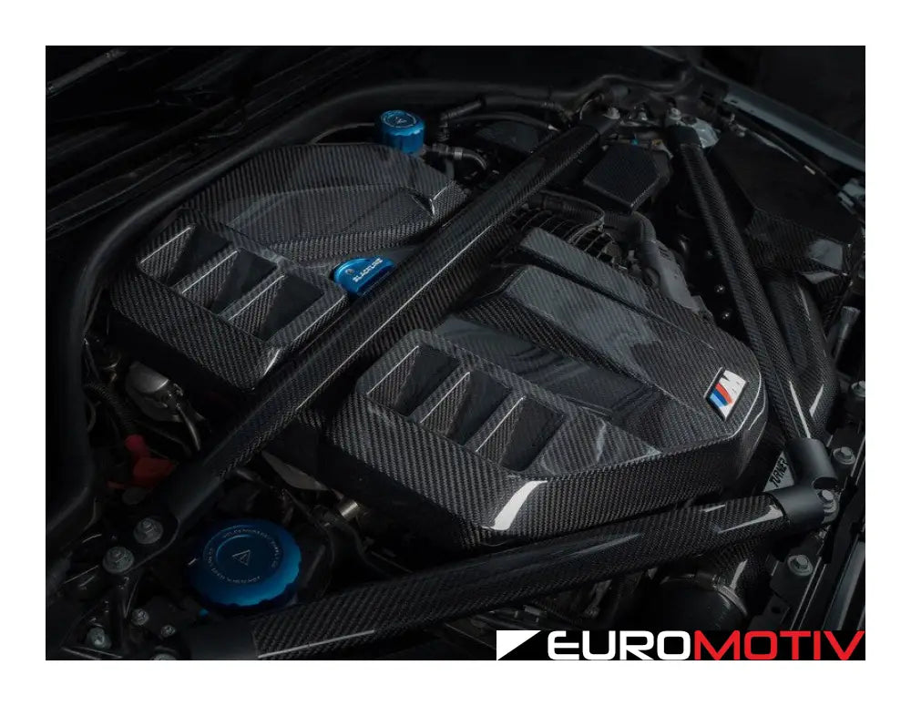 G80 G82 G87 Gloss Carbon Fiber Engine And Ecu Cover - S58