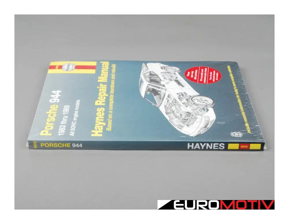 Haynes Repair Manual - Porsche 944 (Single-Cam Engines Including Turbo)