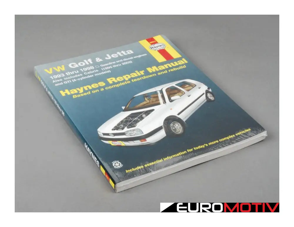 Haynes Repair Manual - Vw Mkiii Golf/Jetta