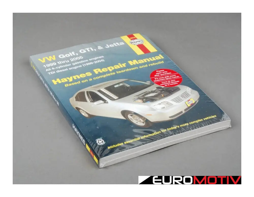 Haynes Repair Manual - Vw Mkiv Golf/Jetta