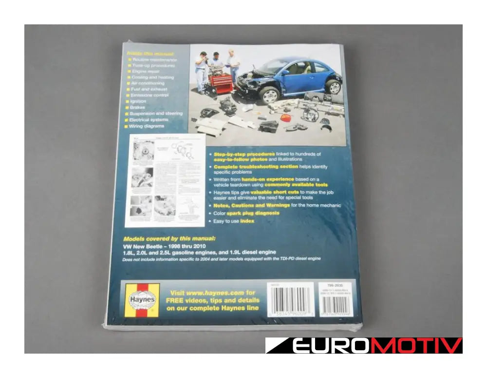 Haynes Repair Manual - Vw New Beetle