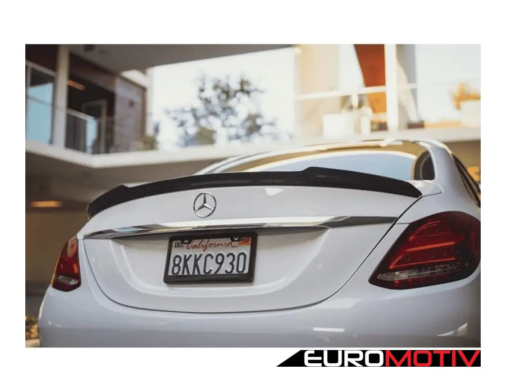 Highpro W205 Sedan Carbon Fiber Trunk Spoiler