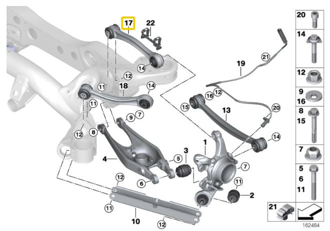 IRP - Rear adjustable wishbones BMW E8x M1, E9x M3 (IRPRSW-9X)