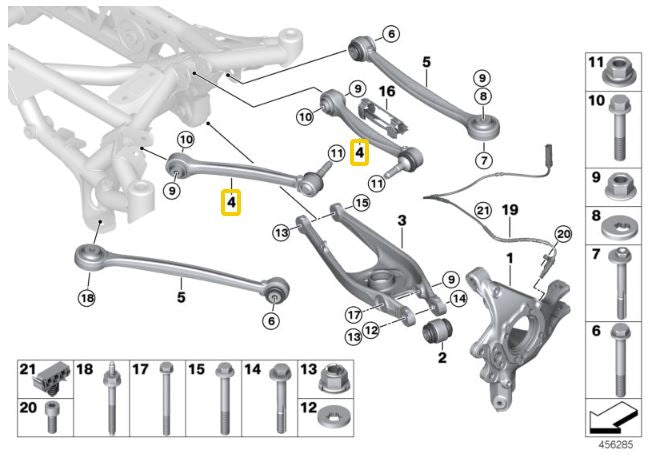 IRP - Rear adjustable upper camber arms BMW F87 M2, F80 M3, F83 M4