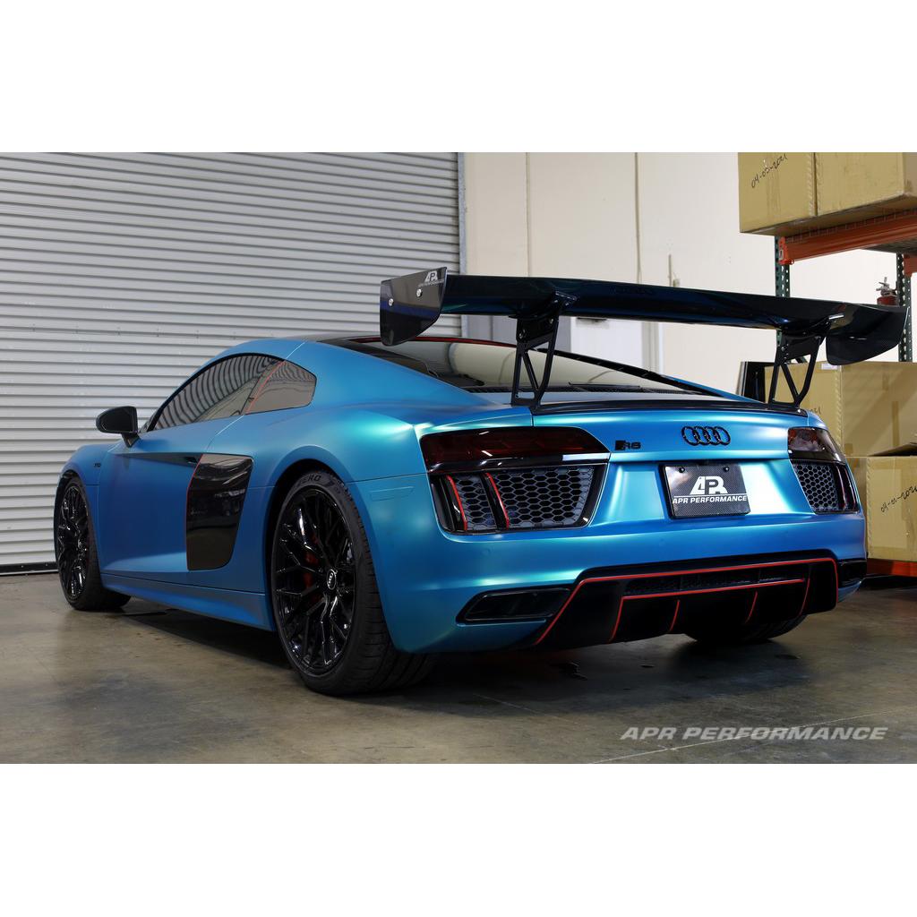 Audi R8 GTC-500 Adjustable Wing, with Carbon Fiber Active Spoiler Panel Replacement 2016-2022