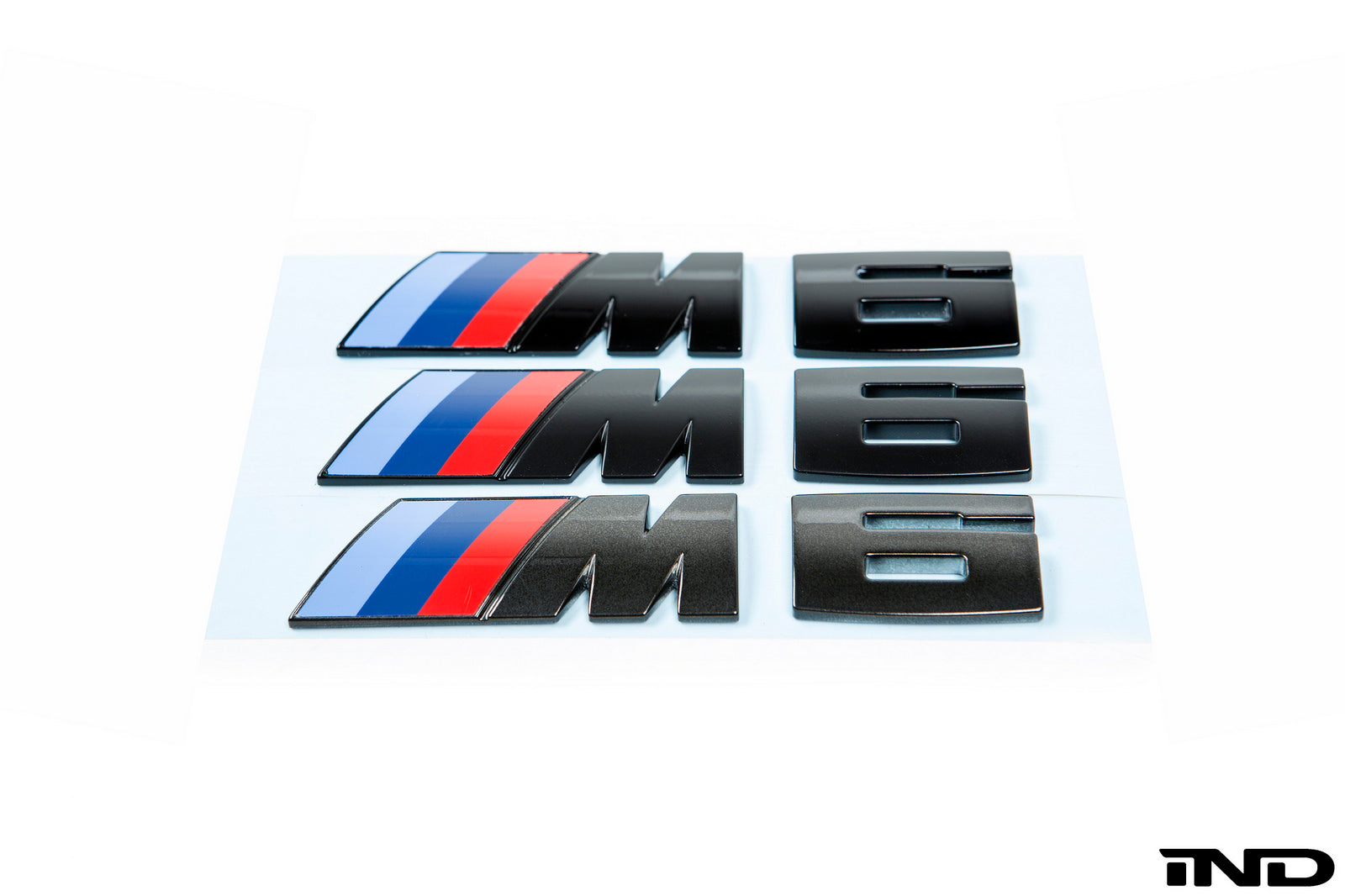 IND F06 / F12 / F13 M6 Painted Trunk Emblem