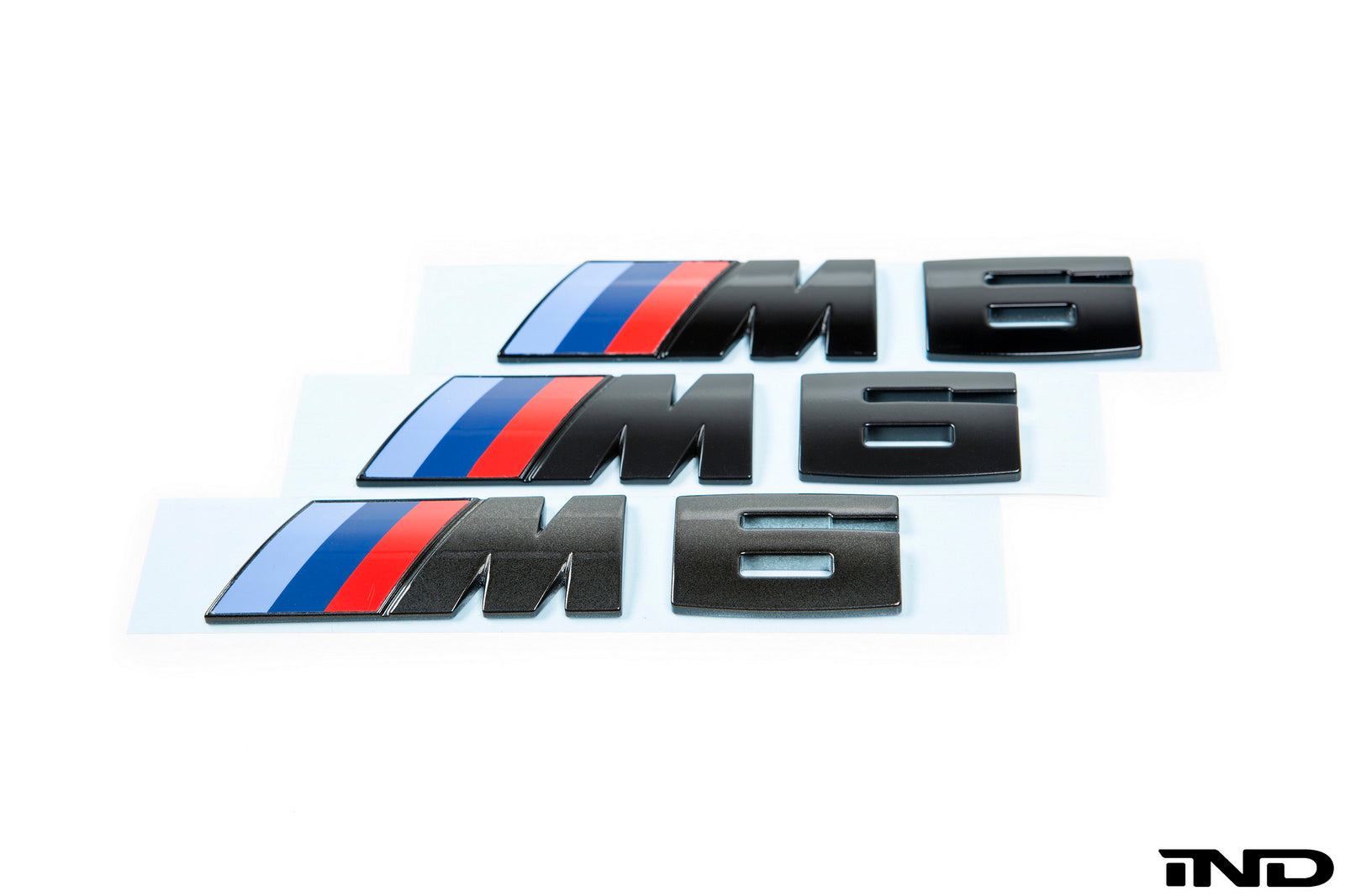 IND F06 / F12 / F13 M6 Painted Trunk Emblem