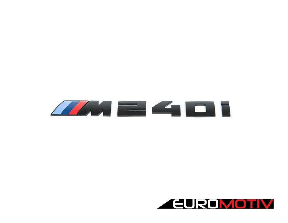 Ind F22 Painted Trunk Emblem - M235I / M240I Gloss Black