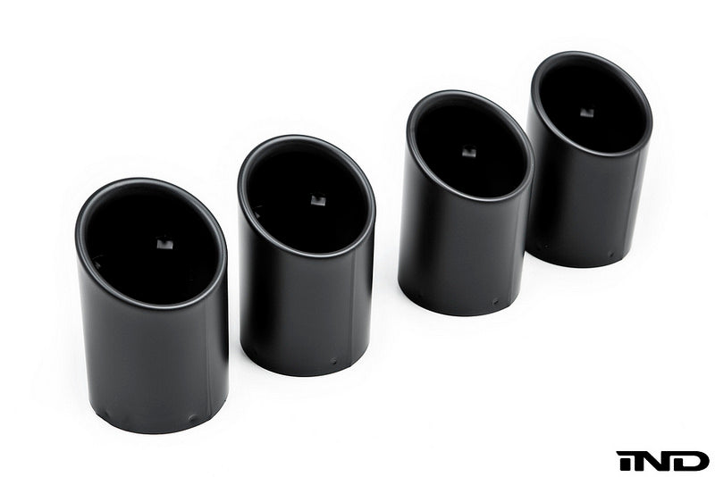 IND F8X M2C / M3 / M4 Matte Black Coated Exhaust Tip Set