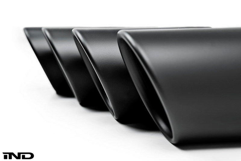 IND F8X M2C / M3 / M4 Matte Black Coated Exhaust Tip Set