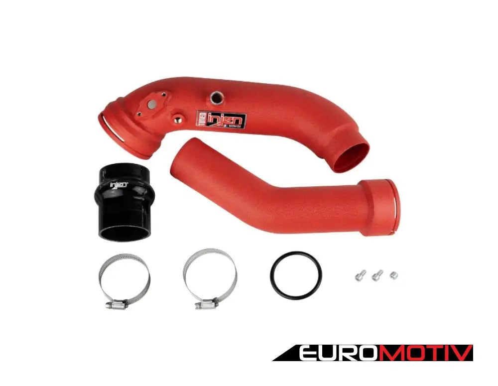 Injen Ses Intercooler Charge Pipe - Wrinkle Red