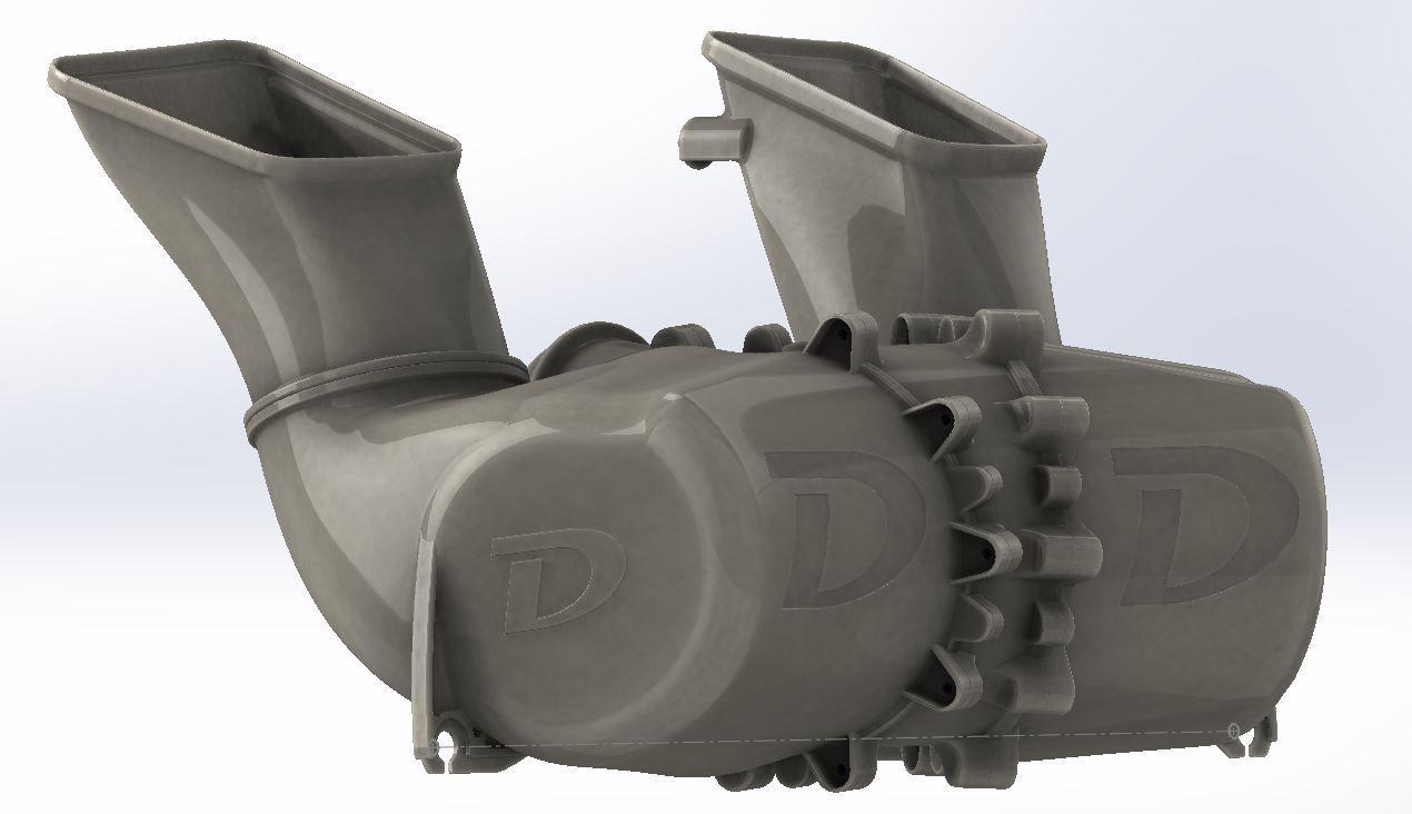 Intake Kit: Dual Cone Airbox, 93mm Throttle Body, Dundon Center Plenum (991.2 GT3)