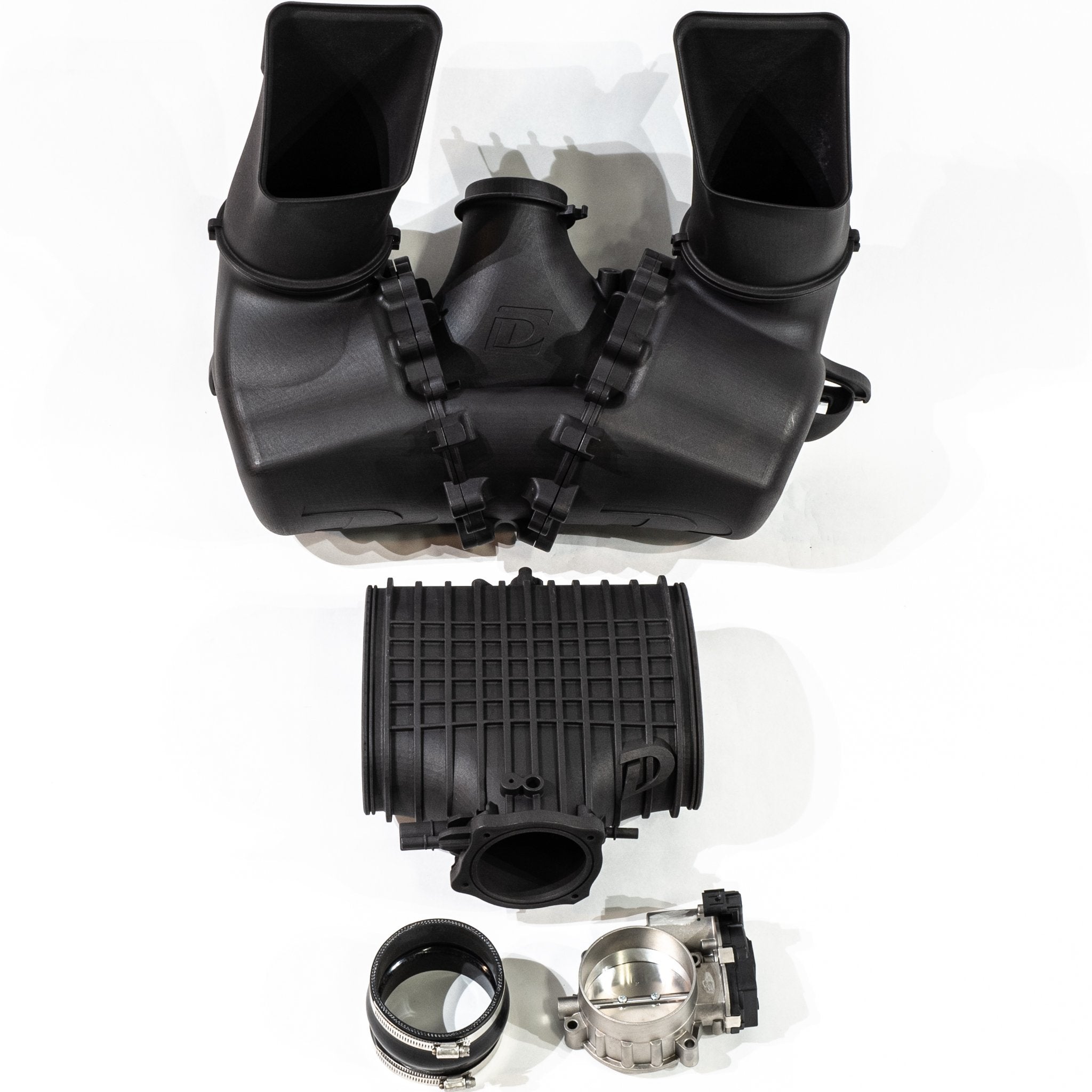 Intake Kit: Dual Cone Airbox, 93mm Throttle Body, Dundon Center Plenum (991.2 GT3)