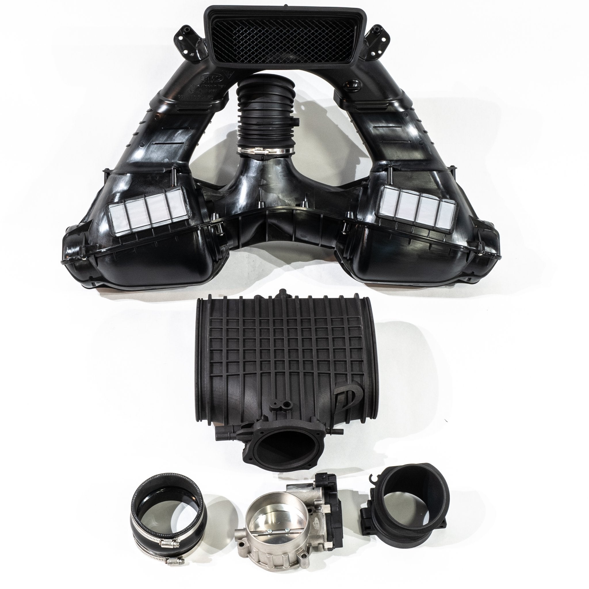 Intake Kit: OEM GT3 Touring Airbox, 93mm Throttle Body, Dundon Center Plenum (991.1 GT3 and 911R)