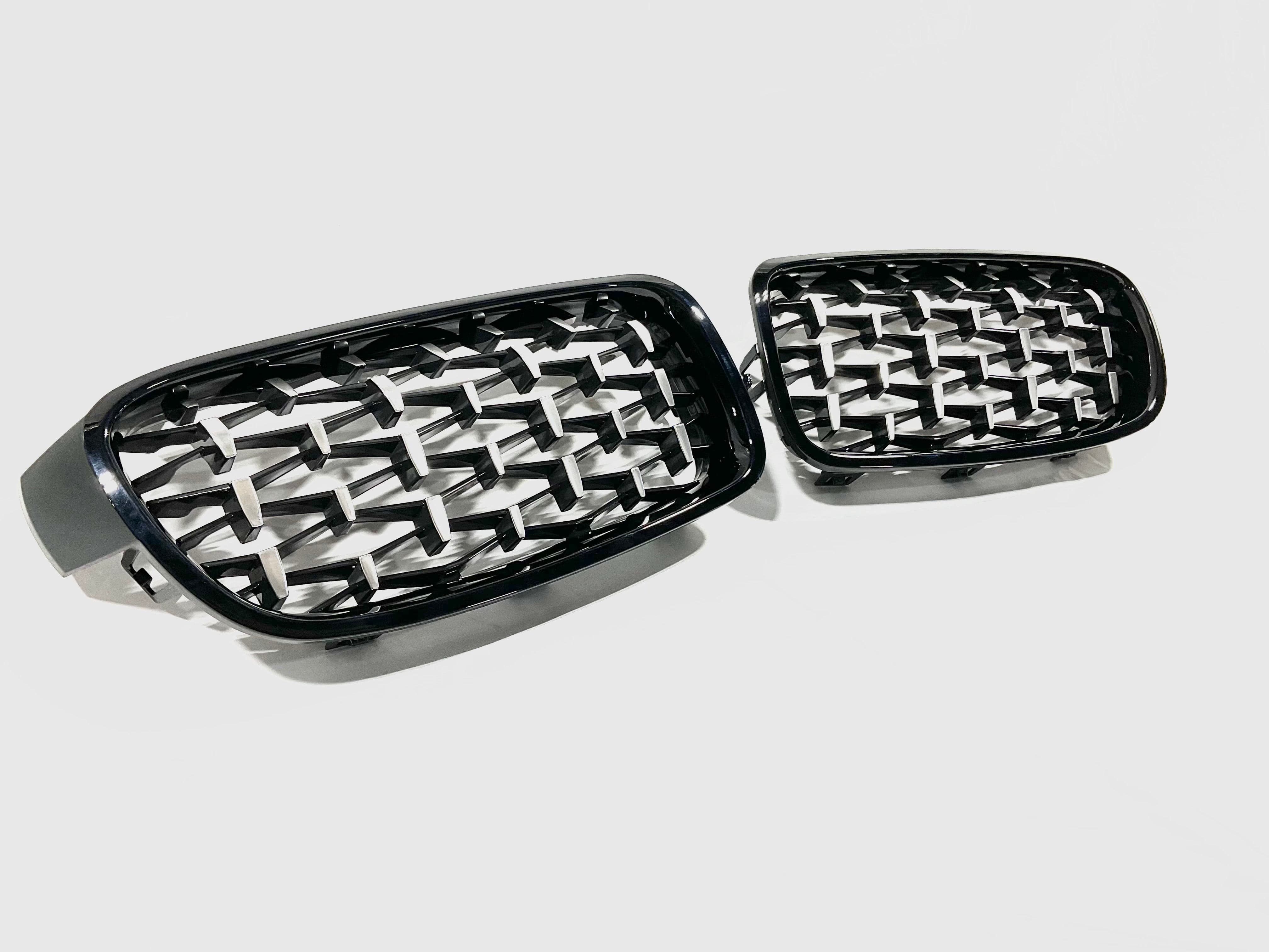 2012-2018 BMW 3 Series (F30) G Style Kidney Grilles (Various Finishes)