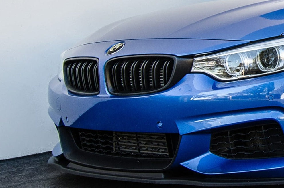 2014+ BMW 4 Series (F32 / F33 / F36) M Inspired Dual Slat Kidney Grilles (Various Finishes) [Fits OEM F82 M4 & F80 M3]