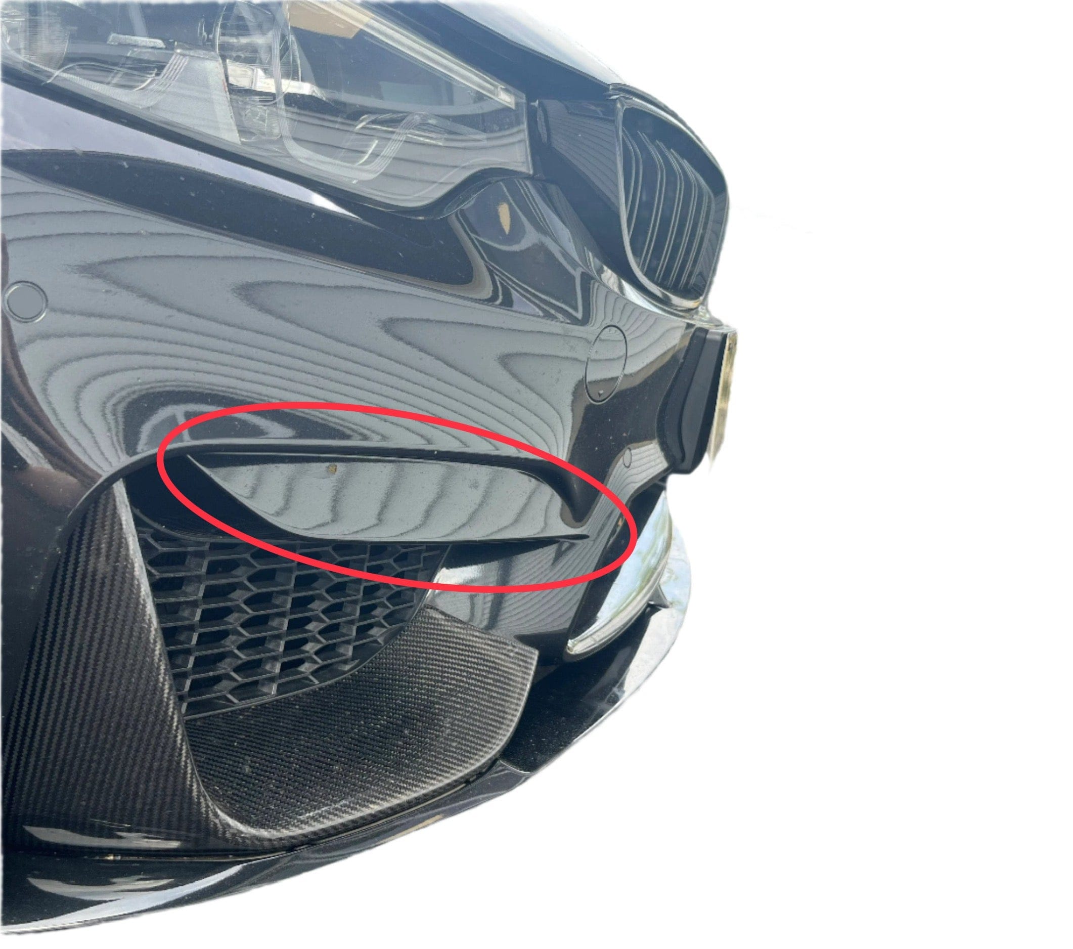 Kies Carbon - F80/F82 M3/M4 Dry Carbon Fiber Front Bumper Upper Splitters