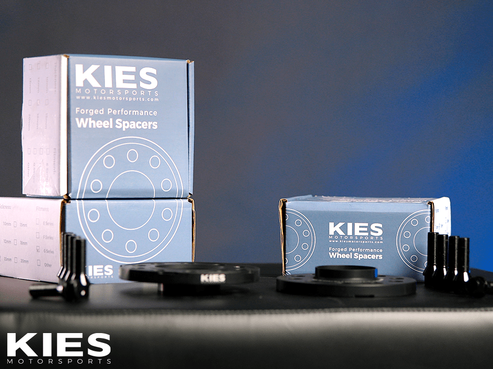 Kies Motorsports (G Series) BMW Wheel Spacers 5 x 112 Black Finish (Set of 2)