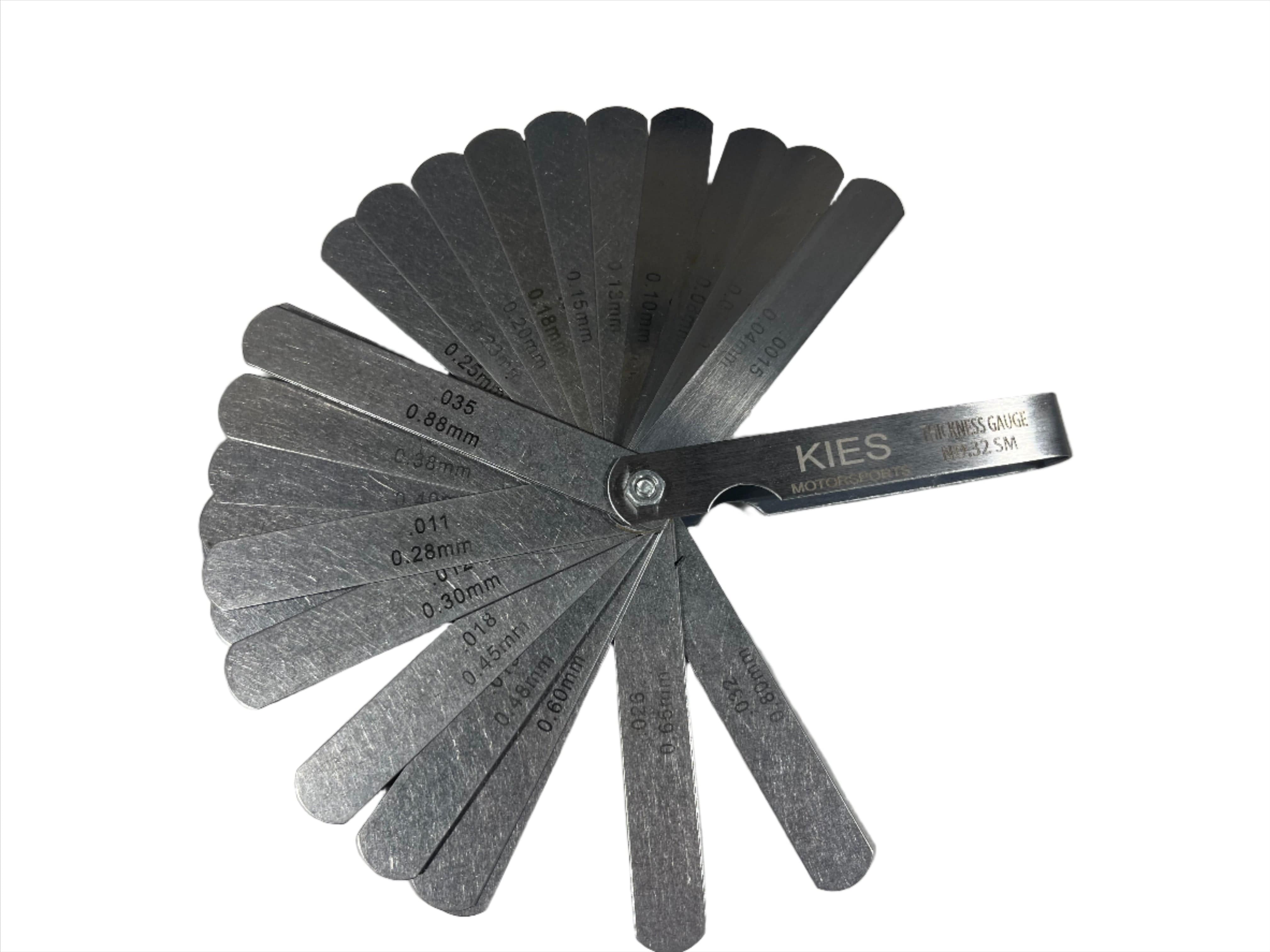 Kies Motorsports Spark Plug Gap Feeler Gauge (32 Blades)