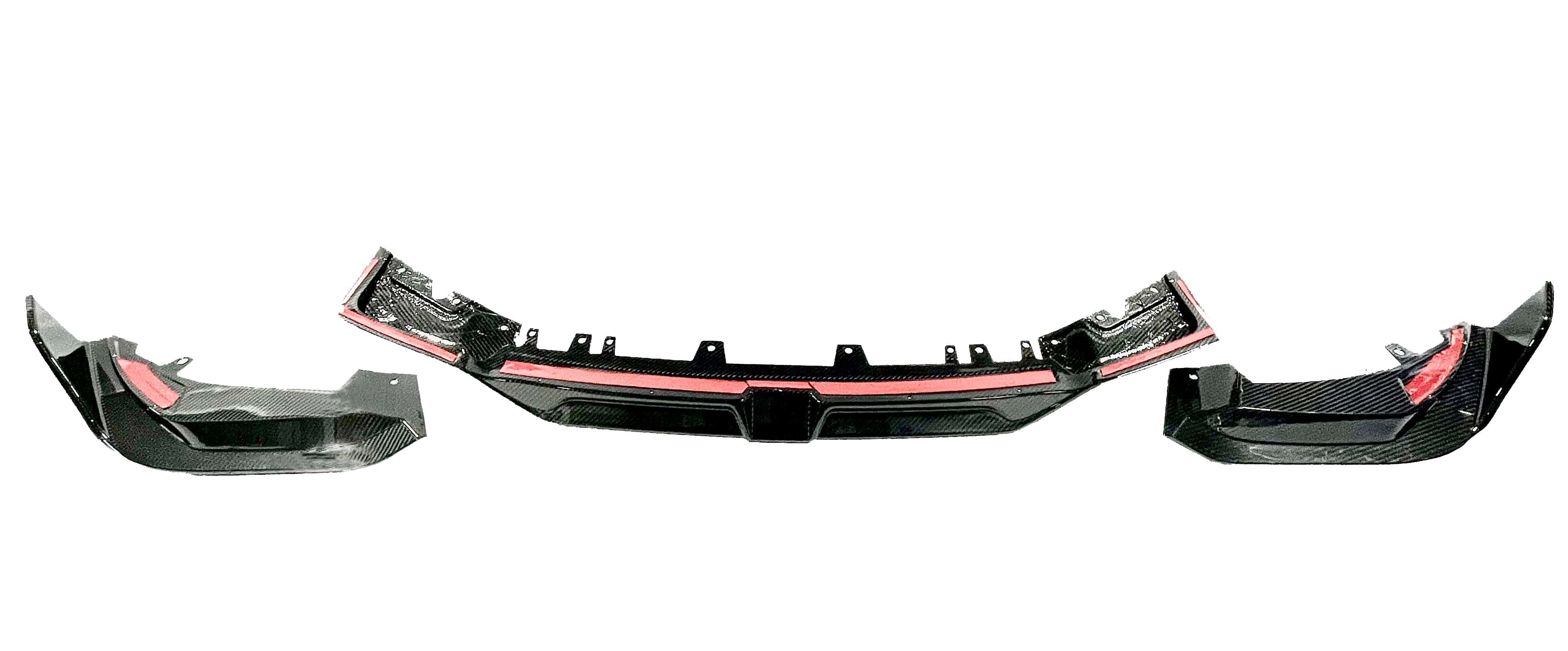 Kies Carbon F97/ F98 X3M/ X4M Dry Carbon Fiber S-Style 3 Piece Front Lip (LCI)