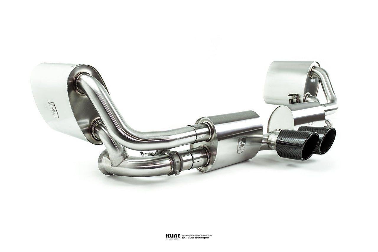 Kline Innovation Valvetronic Exhaust System - SS Tips For Porsche 991 GT3/GT3RS (Gen1/Gen2)