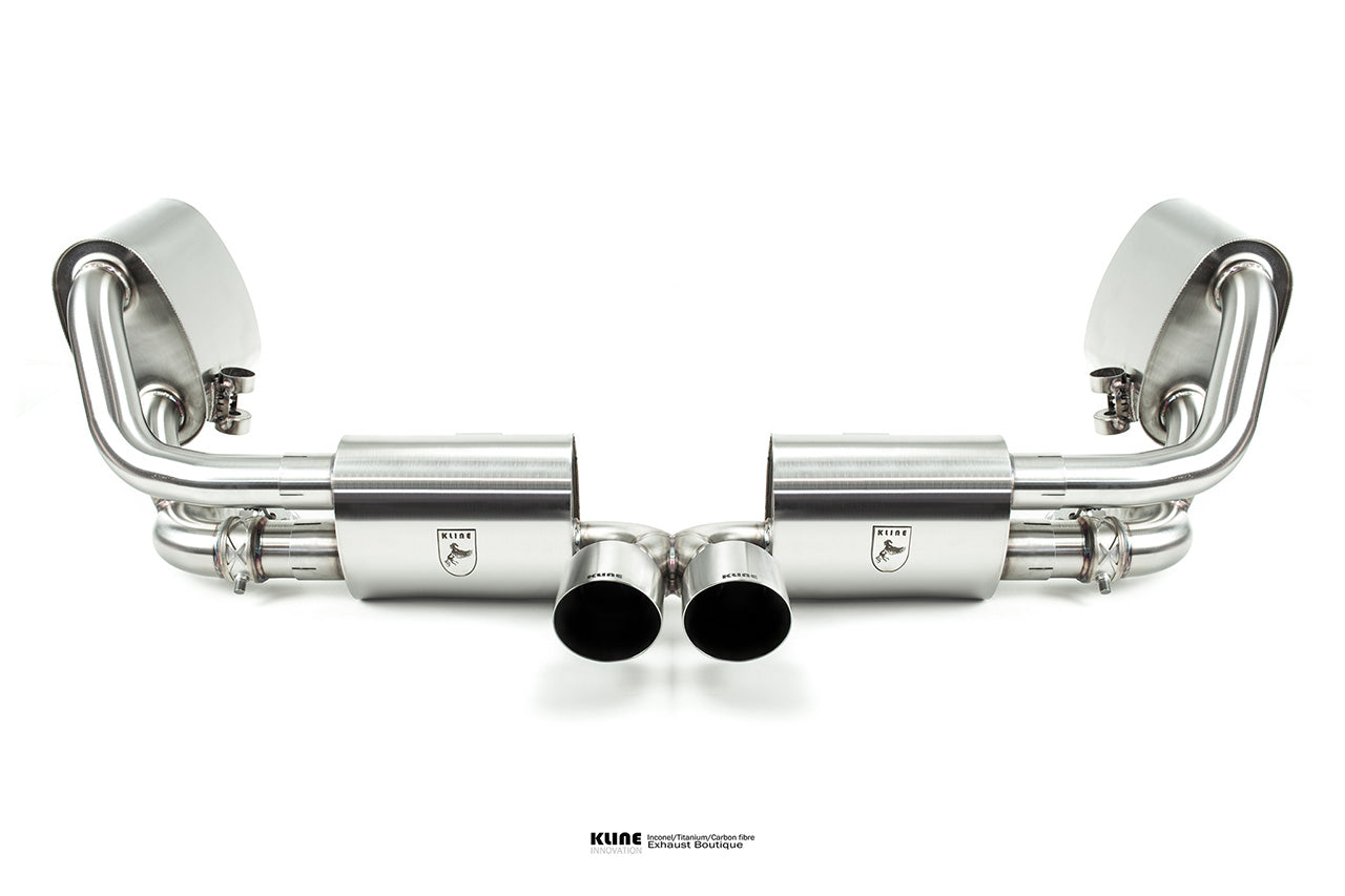 Kline Innovation Valvetronic Exhaust System - SS Tips For Porsche 991 GT3/GT3RS (Gen1/Gen2)