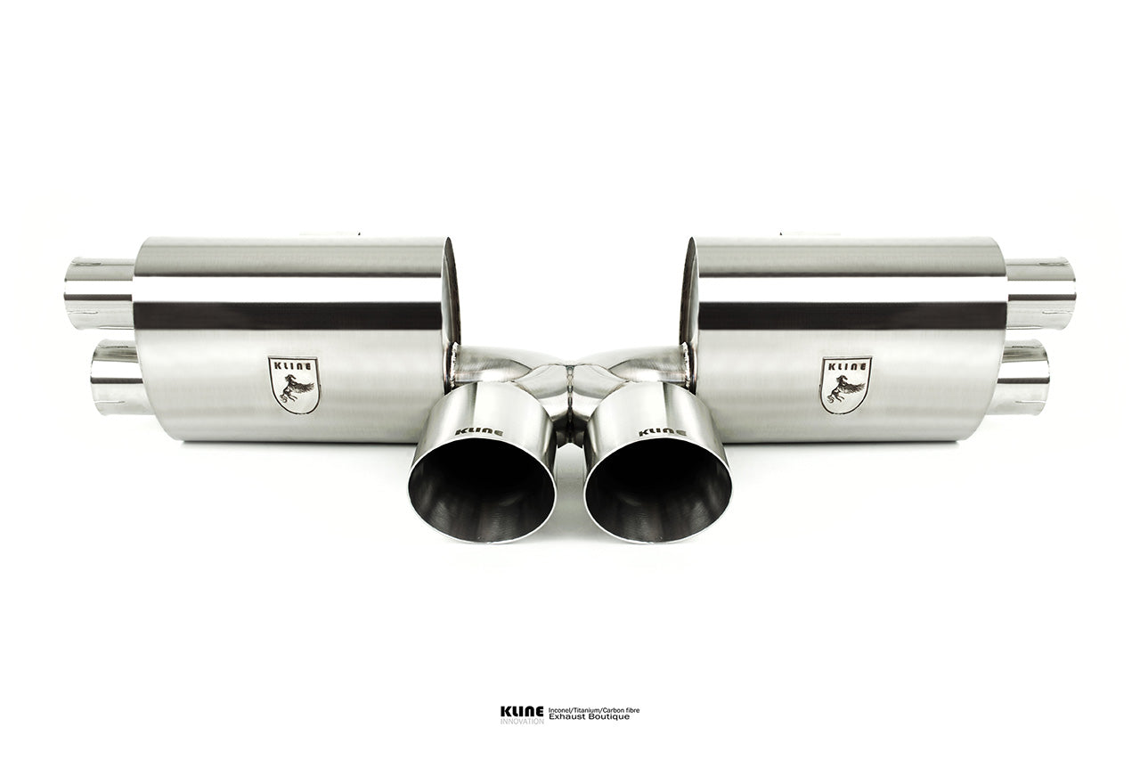 Kline Innovation Valvetronic Exhaust System - SS Tips For Porsche 991 GT3/GT3RS (Gen1/Gen2)