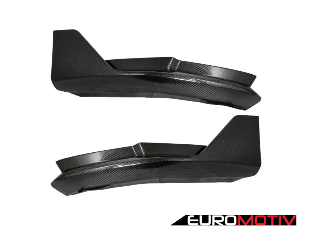 M Performance Style Carbon Fiber Rear Bumper Splitters