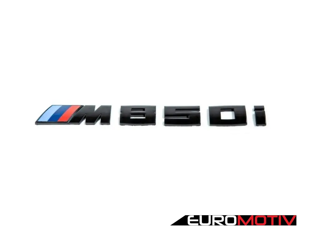 M850I Painted Trunk Emblem - Matte Black