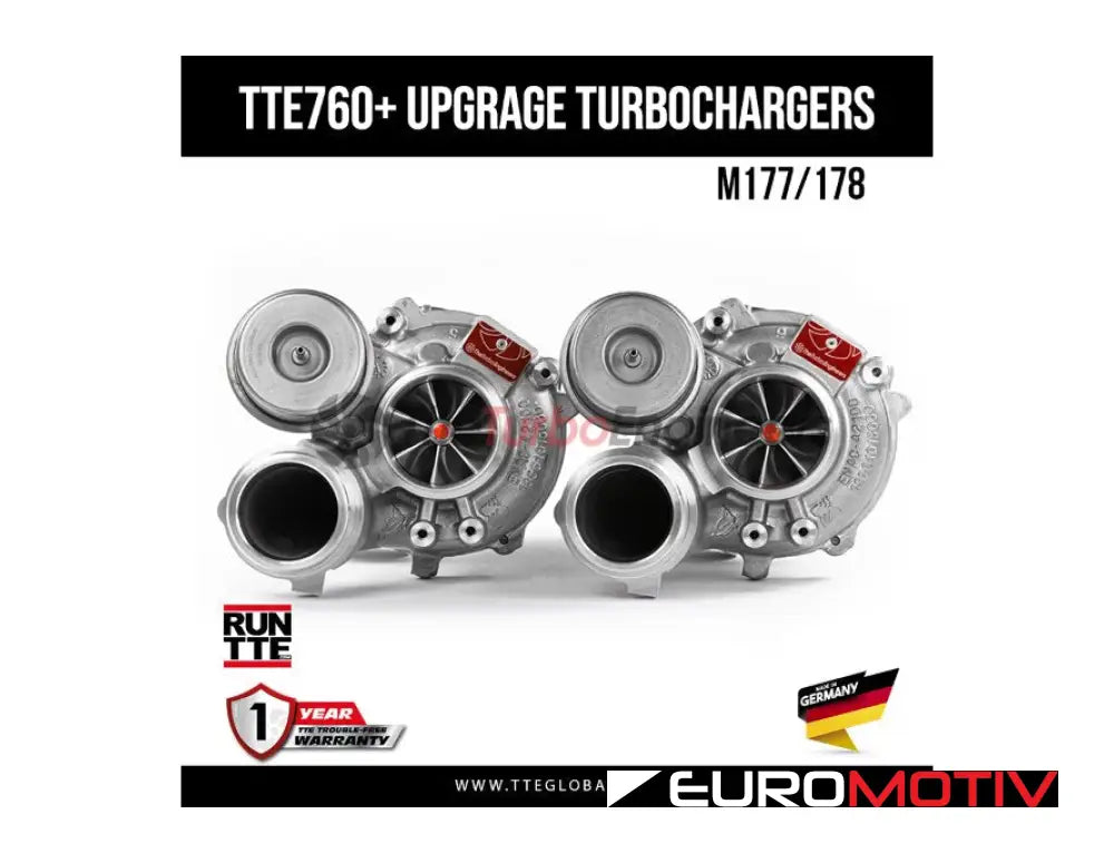 Mercedes-Benz M177/178 4.0L Biturbo V8 Upgraded Turbochargers - Tte760 +