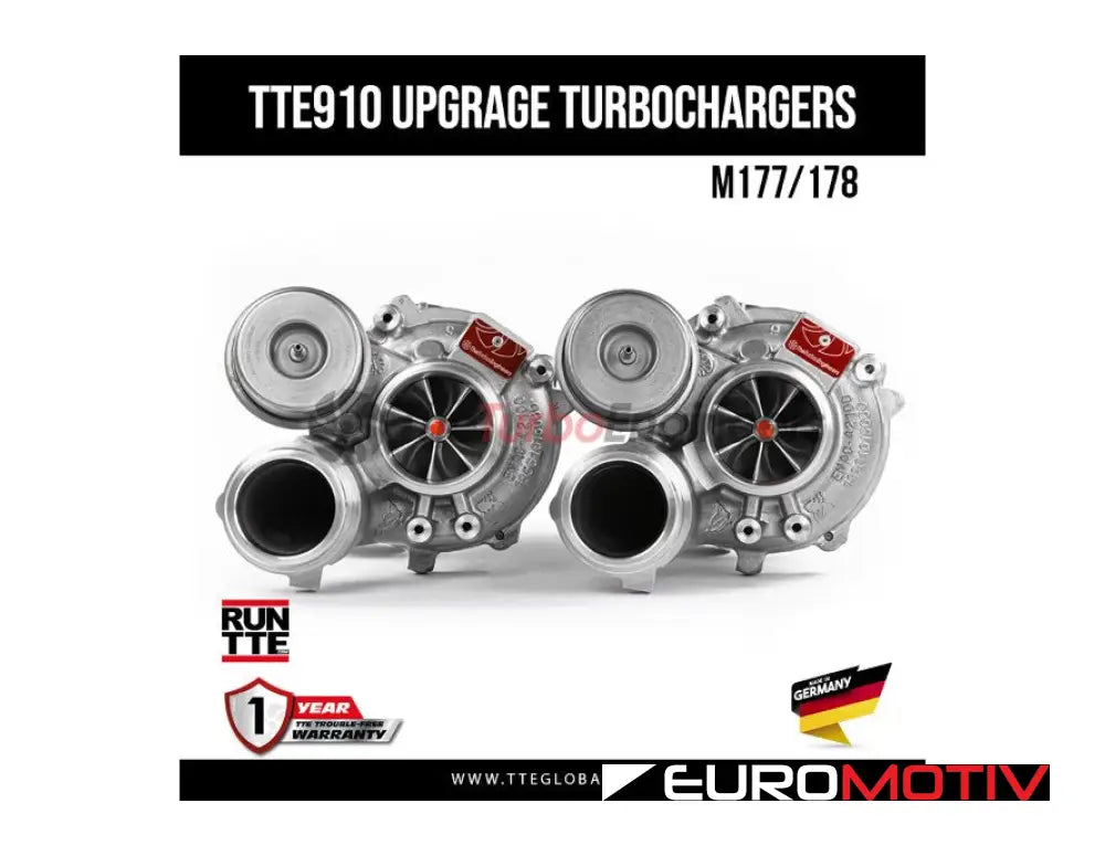 Mercedes-Benz M177/178 4.0L Biturbo V8 Upgraded Turbochargers - Tte910