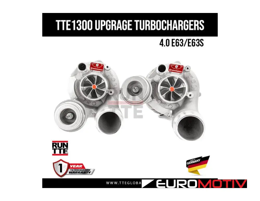 Mercedes-Benz M177 4.0L 4.0 E63 / E63S Biturbo V8 Upgraded Turbochargers - Tte1300