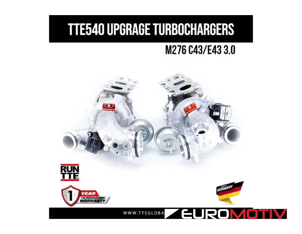 Mercedes-Benz M276 3.0L C43 / E43 Upgraded Turbochargers - Tte540