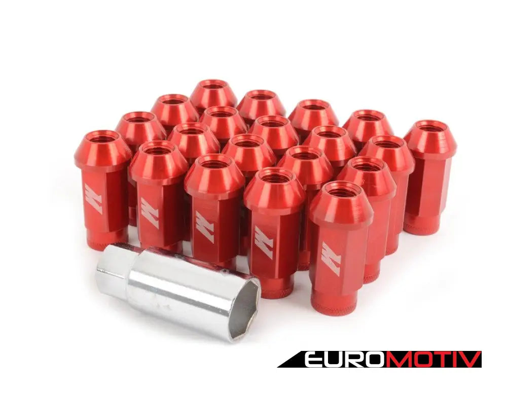 Mishimoto Aluminum Locking Lug Nuts - M12X1.5 Red