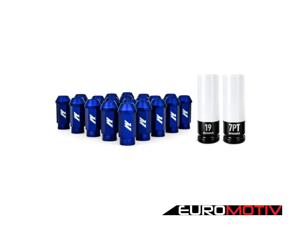 Mishimoto Aluminum Locking Lug Nuts Set - M12X1.5 Blue