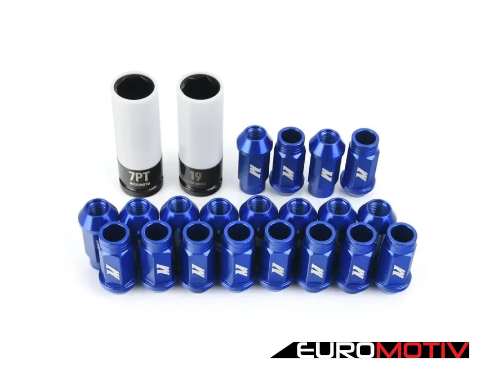 Mishimoto Aluminum Locking Lug Nuts Set - M12X1.5 Blue