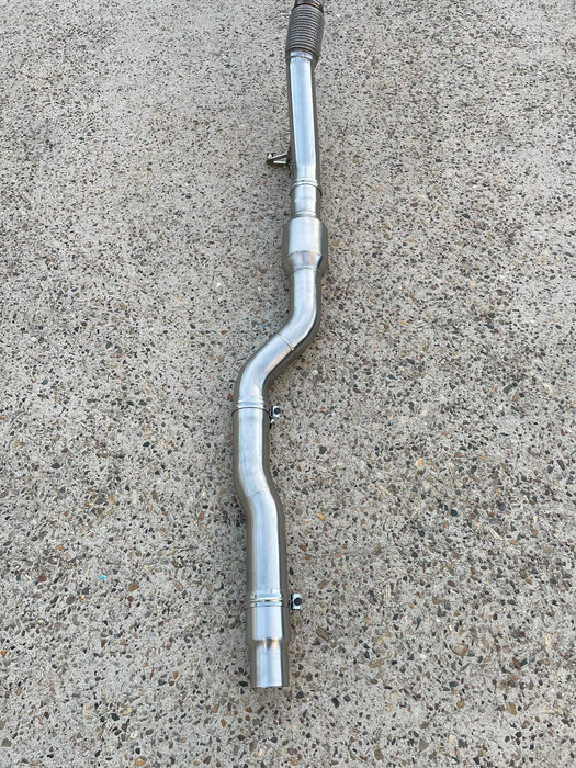 MODE Design 200cpsi Catted 3.5" Downpipe V2 MQB AWD VW Golf MK8 R Audi S3 8Y 2.0T EA888
