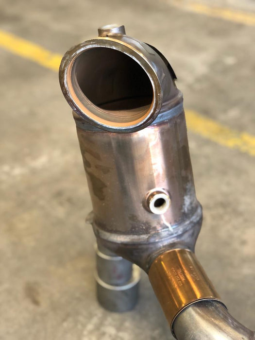 MODE Design 200cpsi Catted 3.5" Downpipe V2 MQB AWD VW Golf MK8 R Audi S3 8Y 2.0T EA888