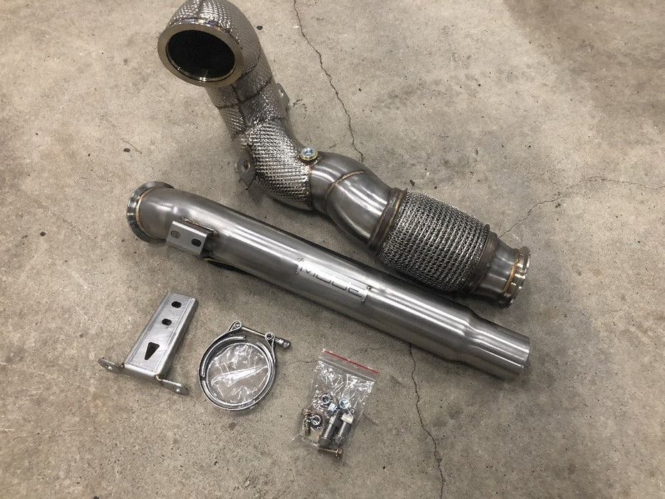 MODE Design Decatted 3.5" Downpipe V2 MQB FWD VW Golf MK7 MK7.5 GTI GLI & Audi A3 8V 1.8T / 2.0T