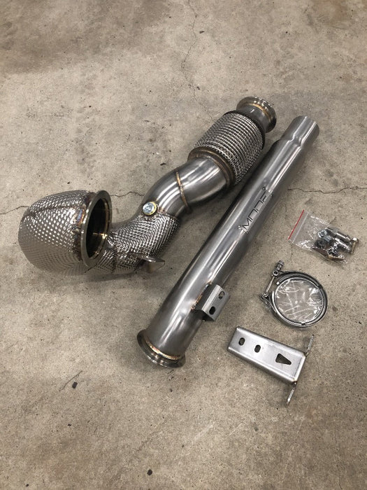 MODE Design Decatted 3.5" Downpipe V2 MQB FWD VW Golf MK7 MK7.5 GTI GLI & Audi A3 8V 1.8T / 2.0T