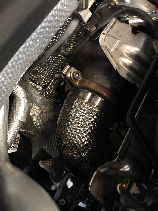 MODE Design 200cpsi Catted 3.5" Downpipe V2 MQB AWD VW Golf MK7 MK7.5 R Audi A3 S3 8V TT TTS 8S 8S 1.8T / 2.0T EA888