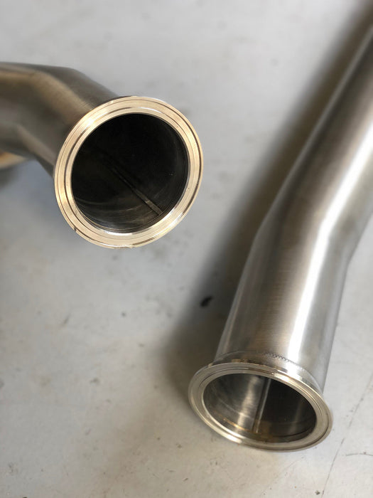 MODE Design 200cpsi Catted 3.5" Downpipe V2 MQB AWD VW Golf MK7 MK7.5 R Audi A3 S3 8V TT TTS 8S 8S 1.8T / 2.0T EA888