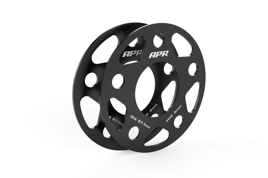APR Wheel Spacer Kit; 2 Pc. Set; 5x112 Bolt Pattern; 57.1MM CB - 3MM Thick; - MS100150
