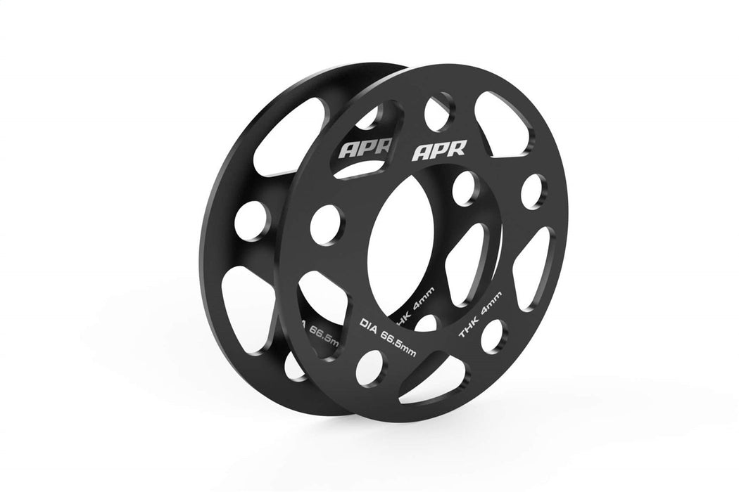 APR Wheel Spacer Kit; 2 Pc. Set; 5x112 Bolt Pattern; 66.5MM CB - 4MM Thick; - MS100161