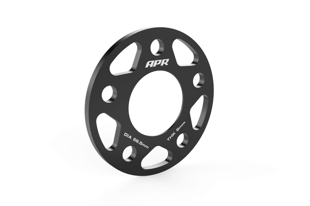 APR Wheel Spacer Kit; 2 Pc. Set; 5x112 Bolt Pattern; 66.5MM CB - 8MM Thick; - MS100165