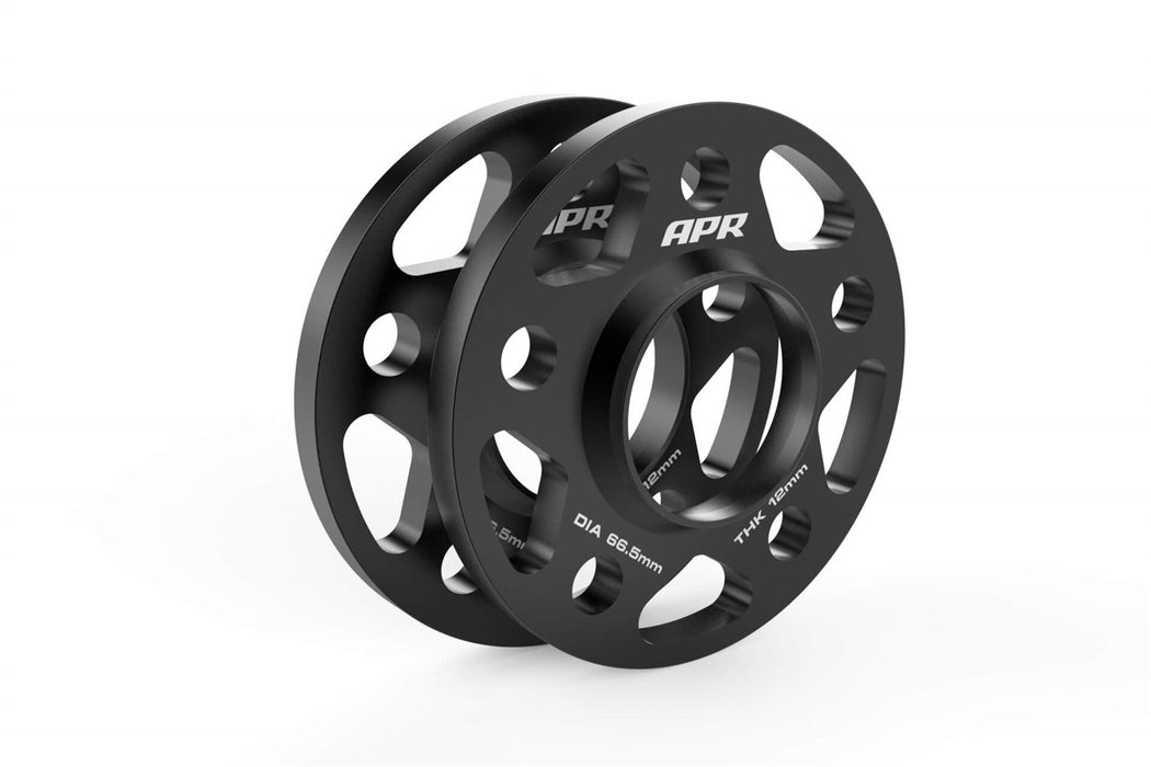 APR Wheel Spacer Kit; 2 Pc. Set; 5x112 Bolt Pattern; 66.5MM CB - 12MM Thick; - MS100167