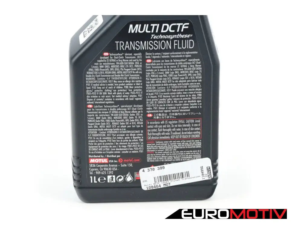 Multi Dctf (Dual Clutch Transmission Fluid) - 1 Liter