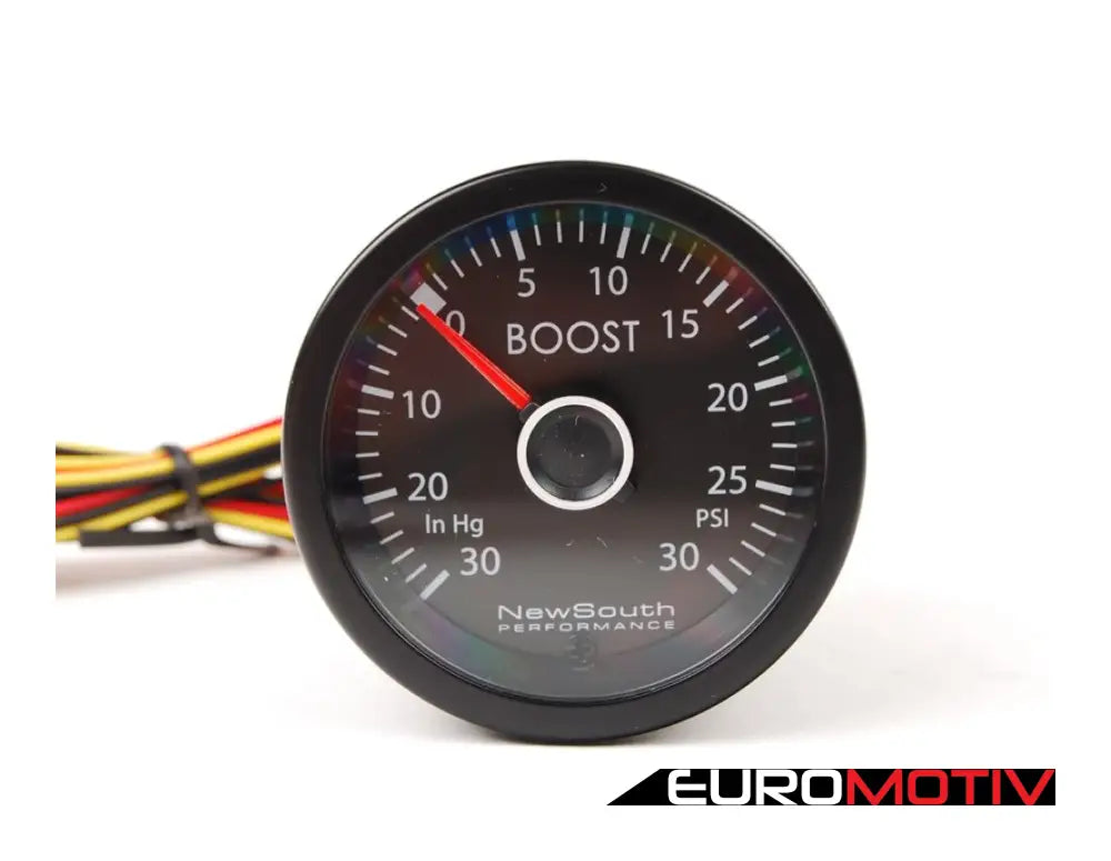 Newsouth 52Mm Boost Gauge - 30In Hg/30 Psi