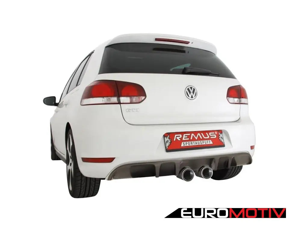 Non-Resonated Center Exit Sport Exhaust System - With Chrome Tips